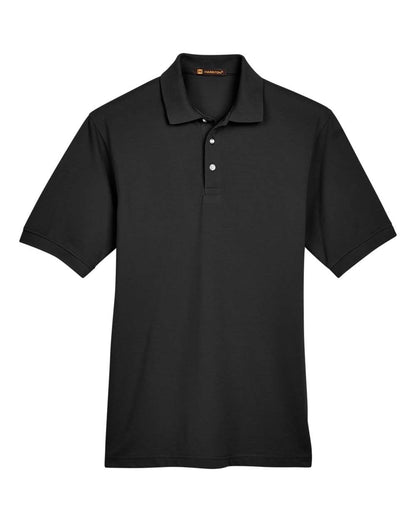 Harriton Men's Easy Blend™ Polo M265 #color_Black
