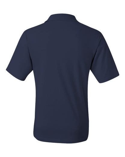JERZEES Men's SpotShield® 50/50 Polo with Pocket 436MPR #color_J. Navy