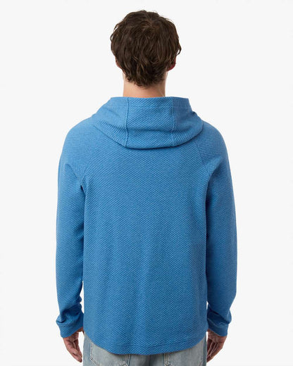 North End Men's Spirit Textured Hooded Pullover NE729 #colormdl_Light Nautical Blue Heather