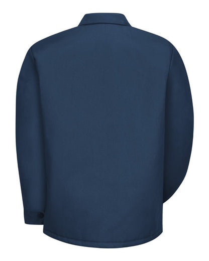 Red Kap Men's Tall Perma-Lined Panel Jacket JT50T #color_Navy