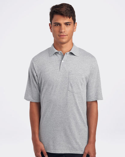 JERZEES Men's SpotShield® 50/50 Polo with Pocket 436MPR JERZEES Men's SpotShield® 50/50 Polo with Pocket 436MPR