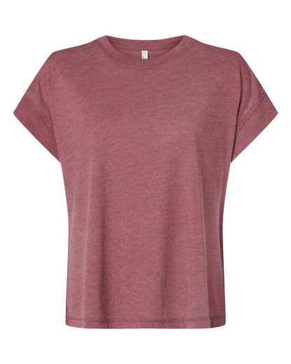 LAT Women's Relaxed Vintage Wash Tee 3502 #color_Washed Rouge