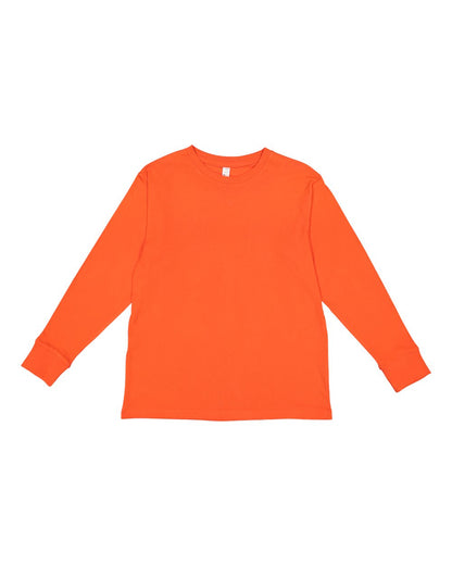 LAT Youth Fine Jersey Long Sleeve Tee 6201 #color_Orange