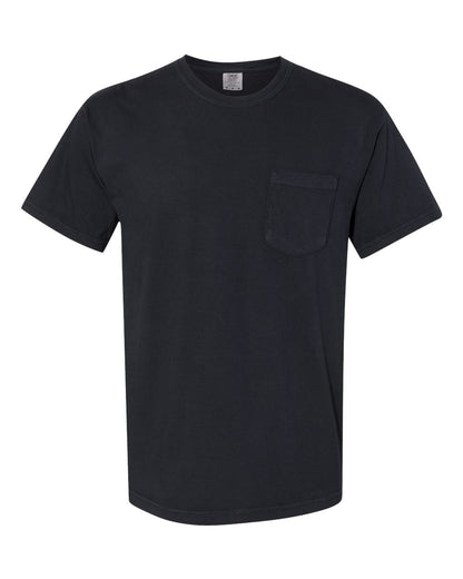 Comfort Colors Unisex Garment-Dyed Heavyweight Pocket T-Shirt 6030 #color_Black