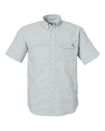 HUK Men's Tide Point Short Sleeve Shirt H150171 #color_Harbor Mist