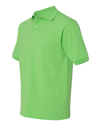 JERZEES Men's SpotShield® 50/50 Polo 437MSR #color_Kiwi