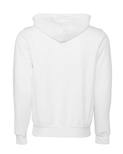 BELLA + CANVAS Sponge Fleece Full-Zip Hoodie 3739 #color_DTG White