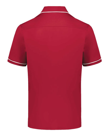 Holloway Men's CoolCore® Polo 222518 #color_Scarlet/ White