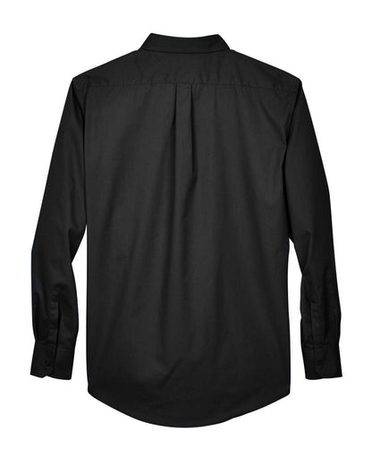 CORE365 Men's Tall Operate Twill Dress Shirt 88193T #color_Black