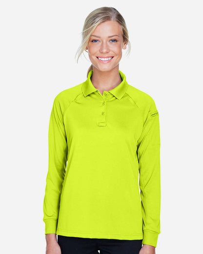 Harriton Women's Advantage Long Sleeve Tactical Polo M211LW #colormdl_Safety Yellow