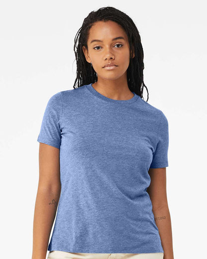 BELLA + CANVAS Women’s Relaxed Fit Triblend Tee 6413 #colormdl_Blue Triblend