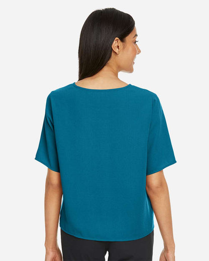 Devon & Jones Women's Perfect Fit™ Tie Front Blouse DP617W #colormdl_Dark Teal