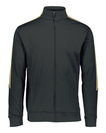 Augusta Sportswear Men's Medalist Jacket 2.0 4395 #color_Black/ Vegas Gold