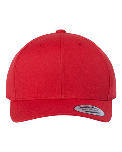 YP Classics CVC Snapback Cap 6389 #color_Red