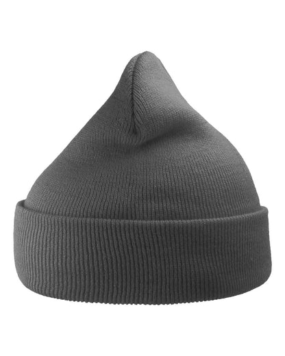 Atlantis Headwear Sustainable 12" Knit Beanie WIND #color_Dark Grey