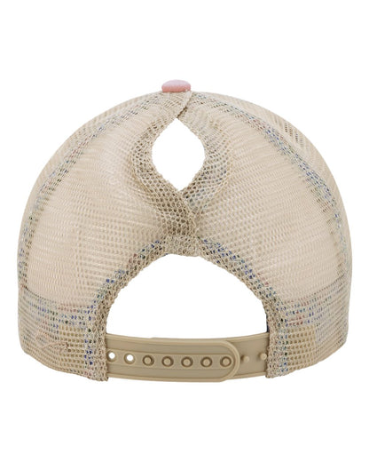 Infinity Her Women's Washed Mesh-Back Cap TESS #color_Dusty Pink/ Floral