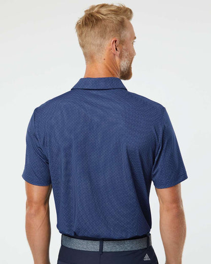 Adidas Men's Ultimate365 Diamond Dot Print Polo A498 #colormdl_Navy Blue/ White/ Grey Three