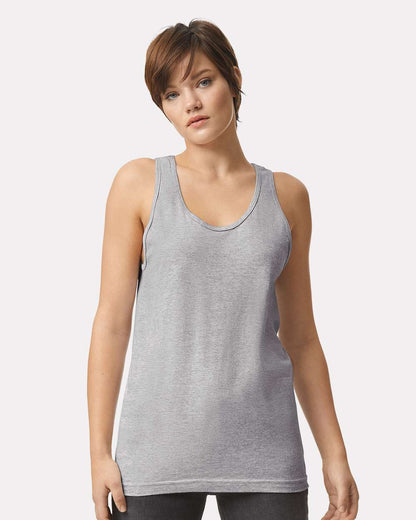 American Apparel Fine Jersey Tank 2408 #colormdl_Heather Grey