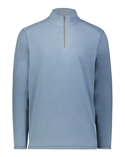 Augusta Sportswear Unisex Eco Revive™ Micro-Lite Fleece Quarter-Zip Pullover 6863 #color_Storm