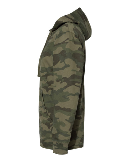 Independent Trading Co. Midweight Hooded Sweatshirt SS4500 #color_Forest Camo