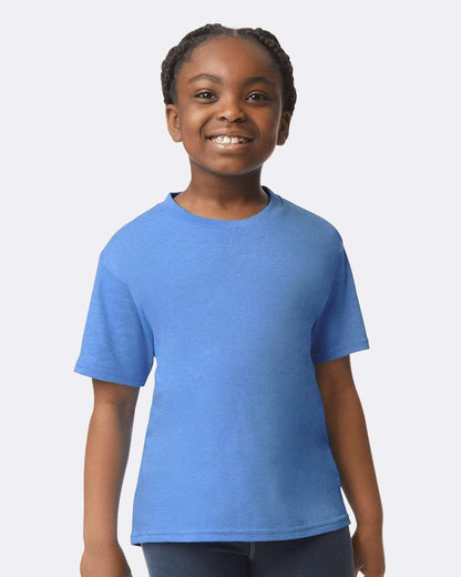 Gildan Youth Softstyle® T-Shirt 64000B #colormdl_Heather Royal