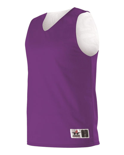 Alleson Athletic Reversible Mesh Tank 560R #color_Purple/ White