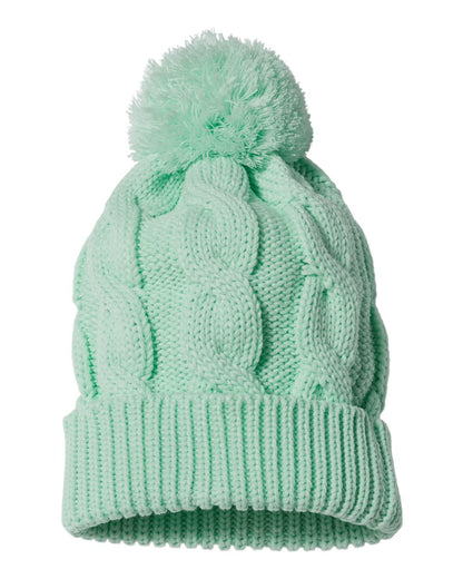 Richardson Chunk Twist Cuffed Beanie 141R #color_Seafoam