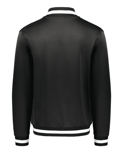 Holloway Unisex V-Street Full-Zip Jacket 223547 #color_Black/ White