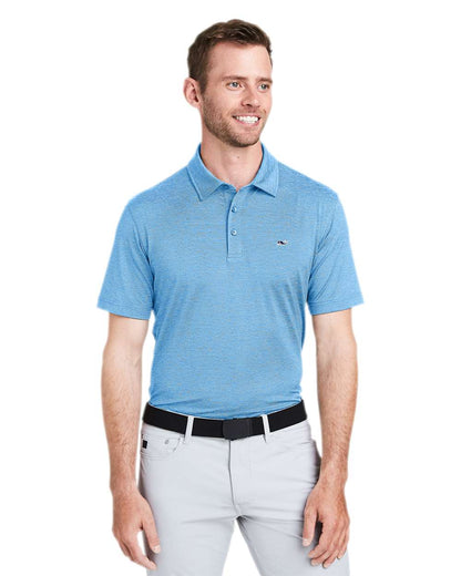 vineyard vines Men's Destin Stripe Sankaty Polo G011146 #colormdl_Ocean Breeze