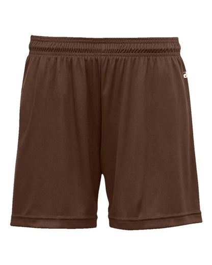 Badger Women's B-Core 5" Inseam Shorts 4116 #color_Brown