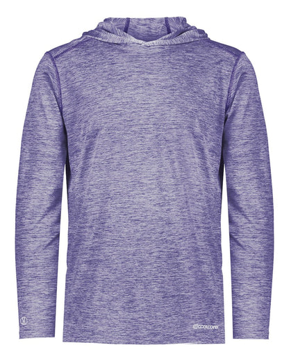 Holloway Men's Electrify CoolCore® Hooded Sweatshirt 222589 #color_Purple Heather