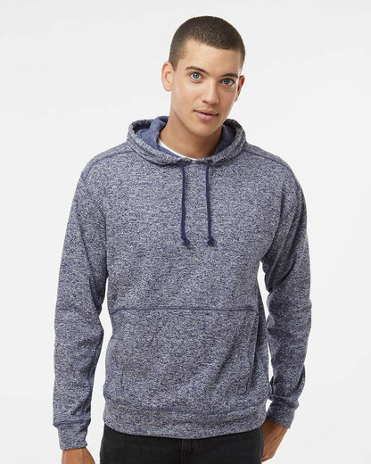 J. America Men's Cosmic Fleece Hooded Sweatshirt 8613 #colormdl_Navy Fleck