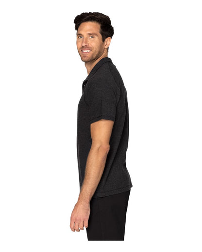 Threadfast Apparel Men's Impact Polo 382PL #colormdl_Black Heather