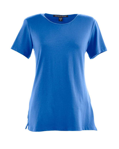 Devon & Jones Women's Perfect Fit™ Shell T-Shirt DP182W #color_French Blue