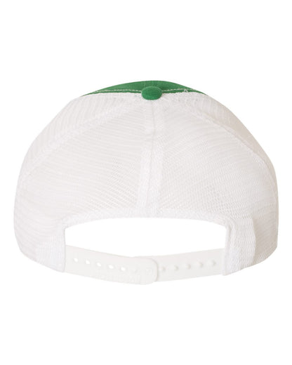 Richardson Garment-Washed Trucker Cap 111 #color_Kelly/ White