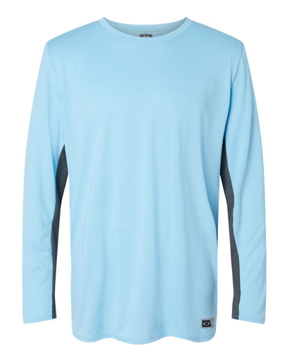 Oakley Men's Team Issue Hydrolix Long Sleeve T-Shirt FOA402992 #color_Carolina Blue