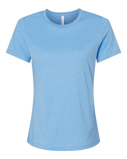 BELLA + CANVAS Women’s Relaxed Fit Heather CVC Tee 6400CVC #color_Heather Carolina Blue