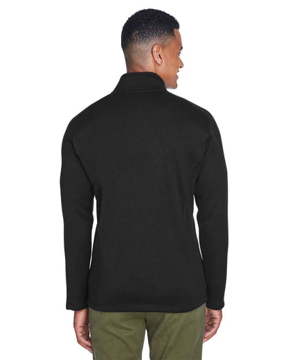 Devon & Jones Men's Bristol Full-Zip Sweater Fleece Jacket DG793 #colormdl_Black