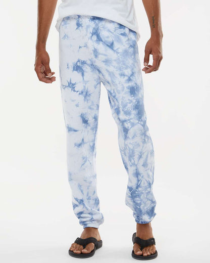 Dyenomite Dream Tie-Dyed Sweatpants 973VR #colormdl_Cloudy Sky Crystal