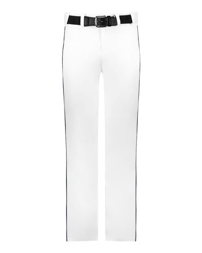 Alleson Athletic Youth Baseball Pants With Braid 605WLBY #color_White/ Navy