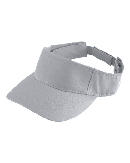 Augusta Sportswear Sport Twill Visor 6225 #color_Silver Grey