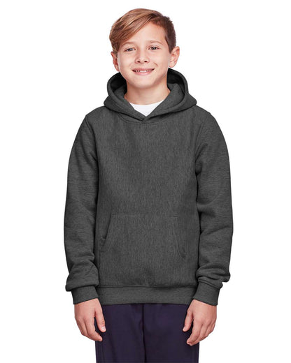 Team 365 Youth Zone HydroSport™ Heavyweight Hooded Sweatshirt TT96Y #colormdl_Dark Grey Heather