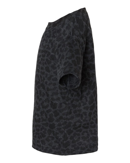 Rabbit Skins Infant Fine Jersey Tee 3322 #color_Black Leopard