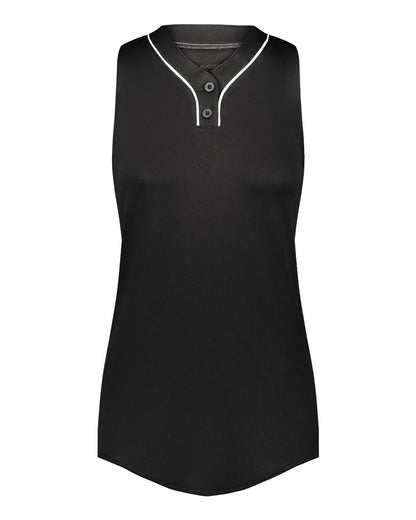 Augusta Sportswear Women's Cutter Jersey 6913 #color_Black/ White
