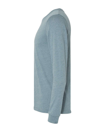 BELLA + CANVAS Heather CVC Long Sleeve Tee 3501CVC #color_Heather Slate