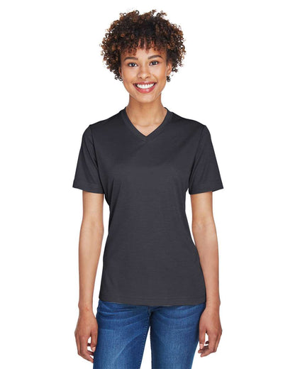 Team 365 Women's Sonic Heather Performance T-Shirt TT11HW #colormdl_Black Heather