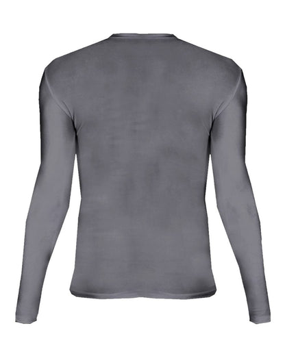 Badger Youth Pro-Compression Long Sleeve T-Shirt 2605 #color_Graphite