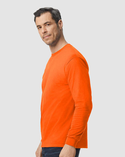 Gildan Unisex Heavy Cotton™ Long Sleeve T-Shirt 5400 #colormdl_Orange