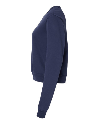 BELLA + CANVAS Women's Sponge Fleece Classic Crewneck Sweatshirt 7511 #color_Navy