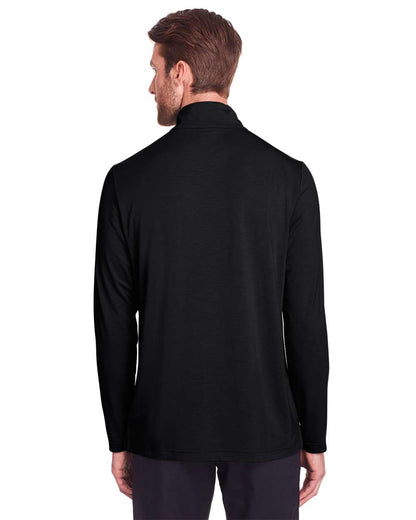 North End Men's JAQ Stretch Performance Snap-Neck Pullover NE400 #colormdl_Black